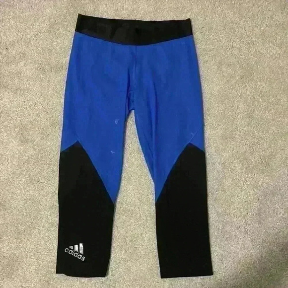 Blue and black adidas climcool leggings size small‎ - Picture 2 of 7